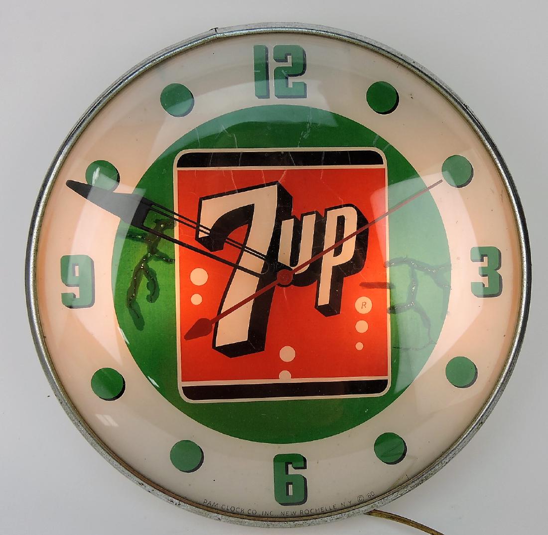7 UP bubble glass lighted electric (1 of 1)