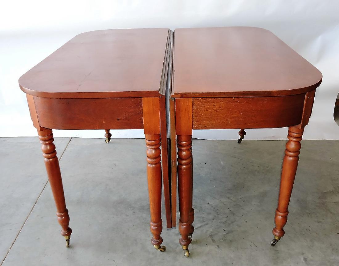 Federal cherry two piece dining table, (1 of 3)