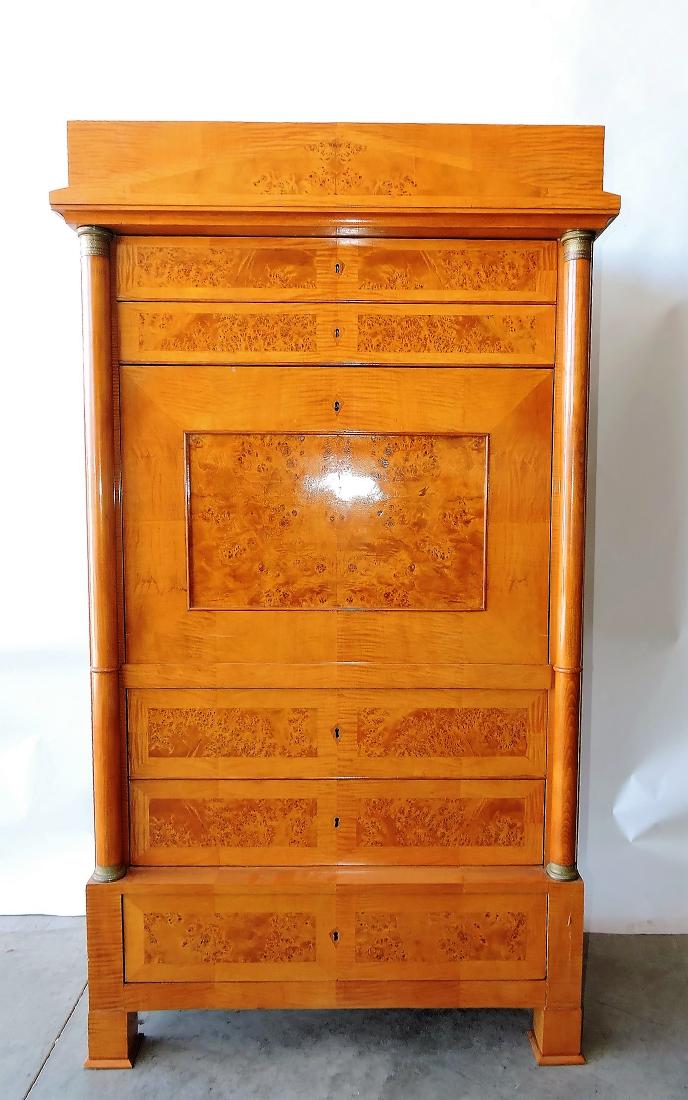 Rare Biedermeier drop front desk with (1 of 7)
