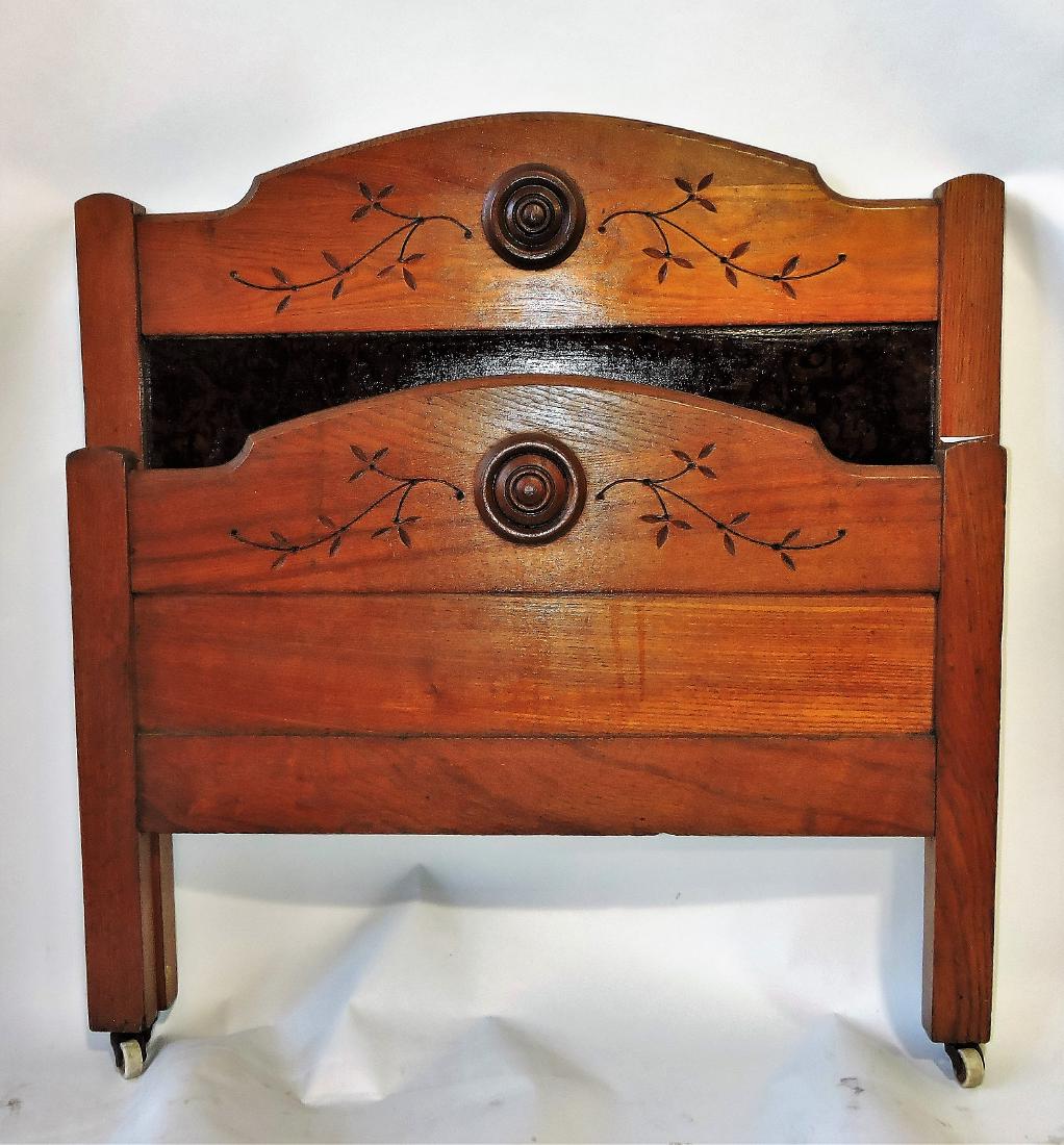 Oak and walnut spoon carved hired (1 of 1)