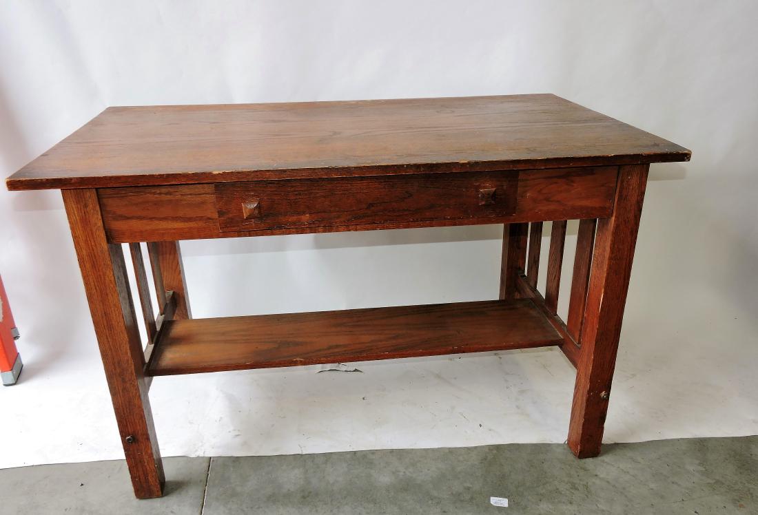 Mission oak library table, 29 1/2"h, (1 of 1)