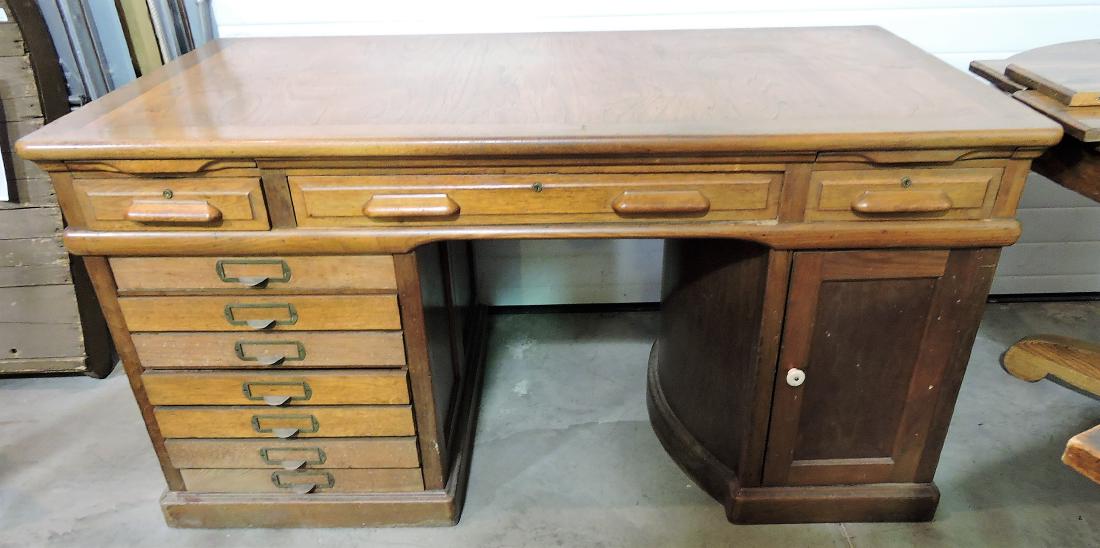 Walnut Wooten desk with swing out (1 of 1)