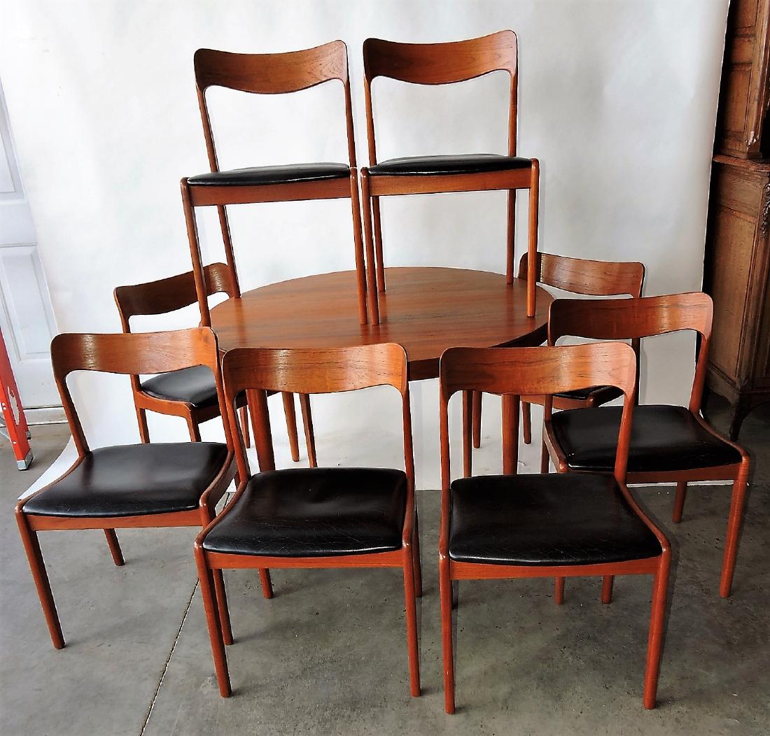 Teak mid century modern dining table (1 of 5)