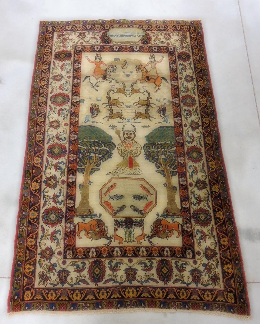 Scenic Oriental rug 50" x 82" (1 of 10)