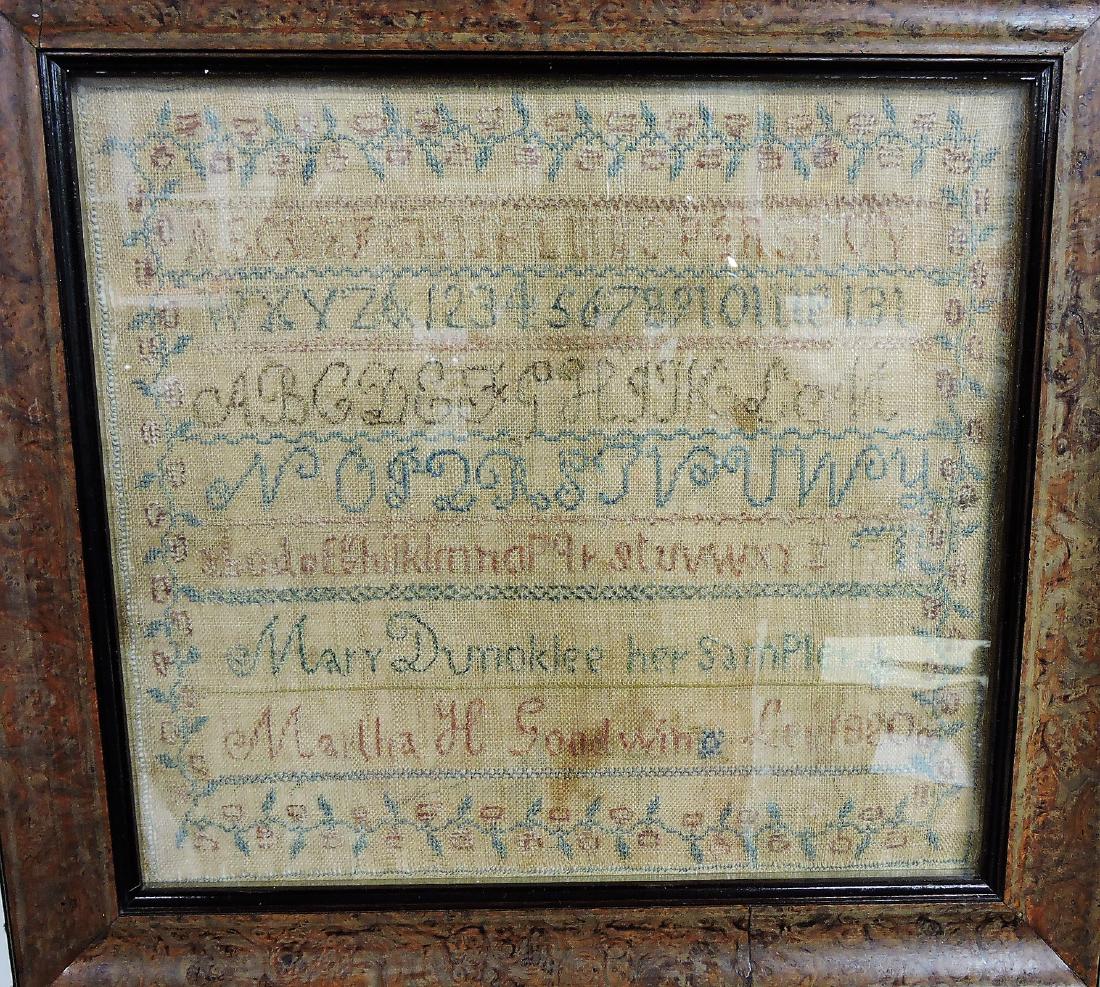 Antique sampler "Martha Goodwin", (1 of 1)