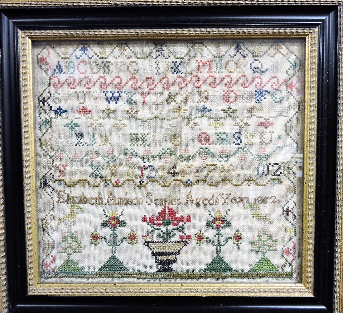 Antique sampler "Elizabeth Annison (1 of 1)