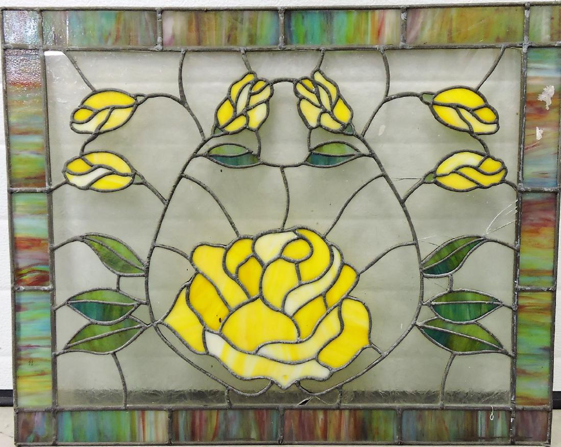 Leaded and stained glass window (1 of 1)