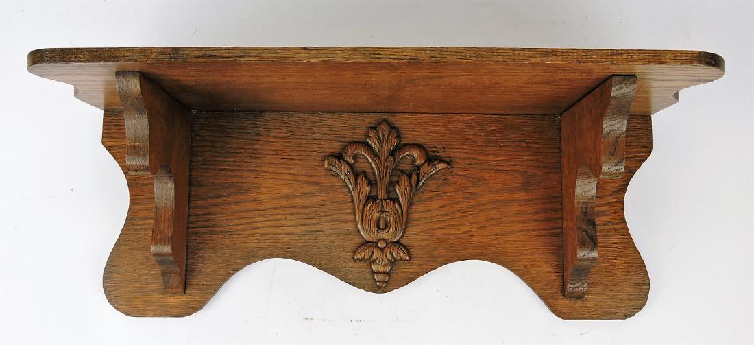 Oak clock shelf, 22" (1 of 1)