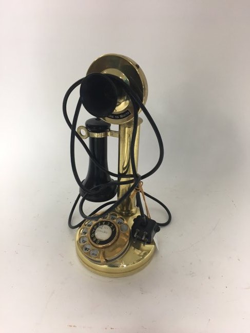 Brass candlestick phone, replica (1 of 1)