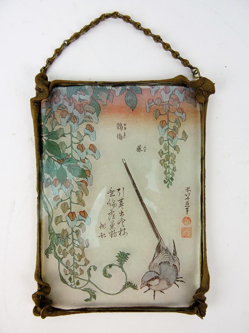 Oriental glass panel hand painted (1 of 1)