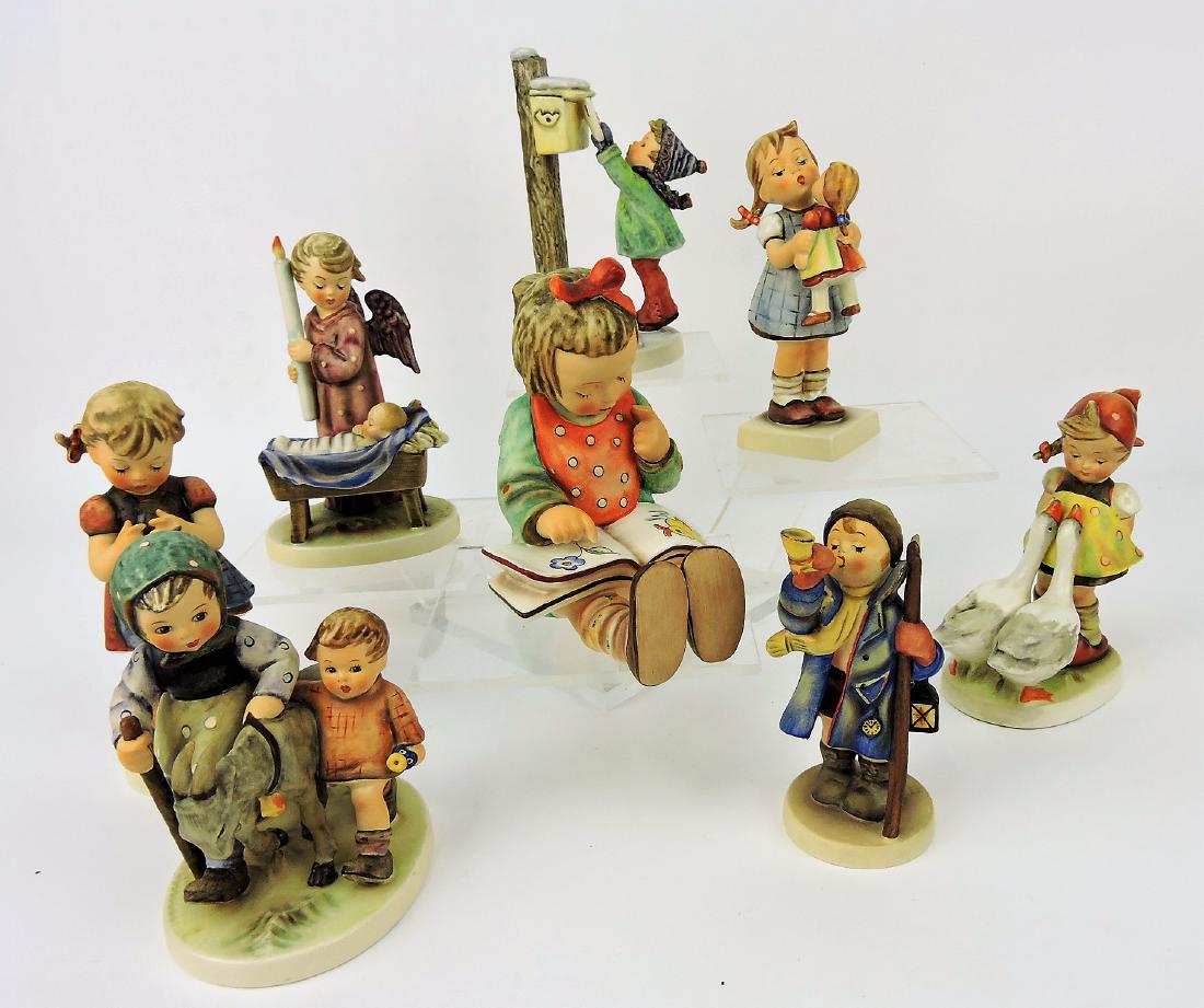 Hummel lot of 8 figures, 6" avg; (1 of 1)