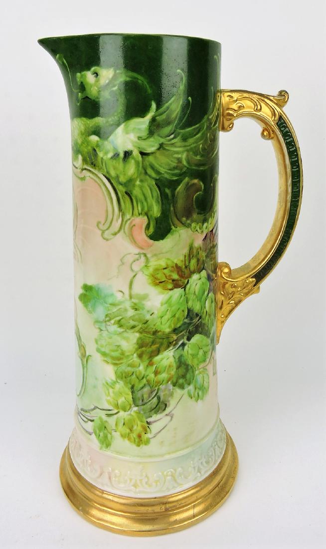 Belleek large hand painted floral (1 of 1)