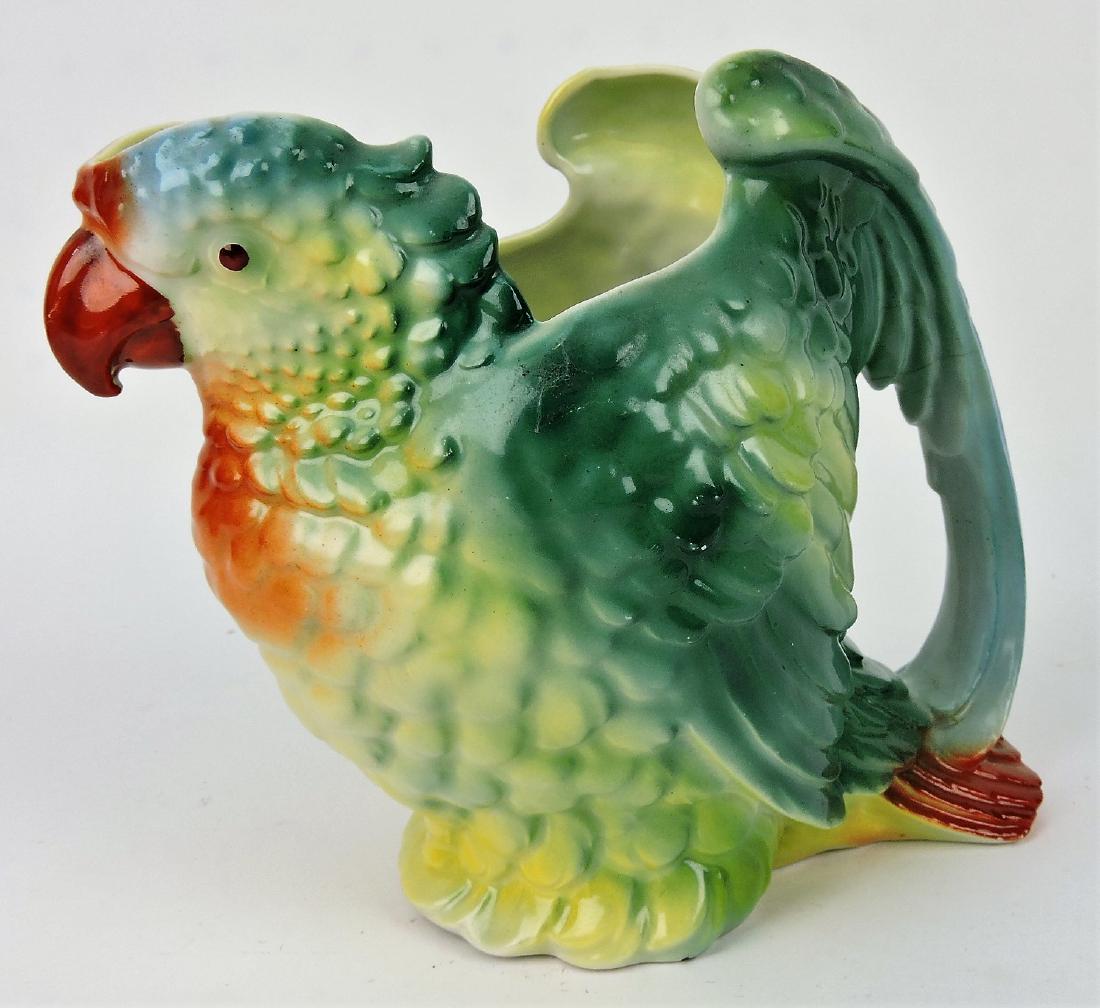 Royal Bayreuth parrot water pitcher, (1 of 1)