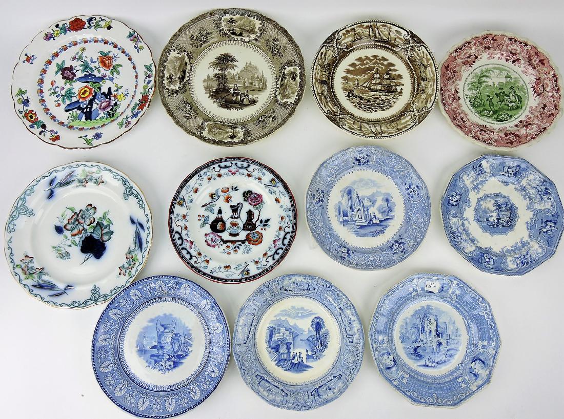 Lot of 11 transferware and other (1 of 1)