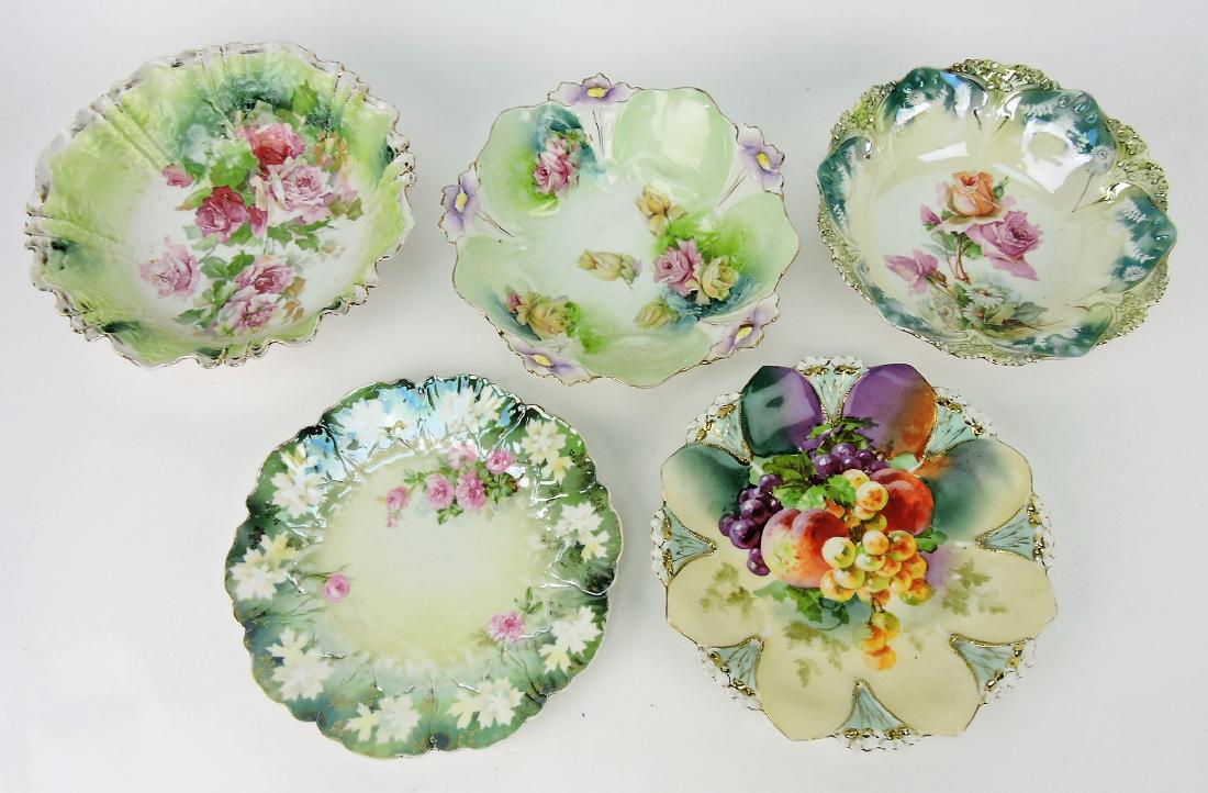 R.S. Prussia lot of 3 bowls, 8 1/2", (1 of 1)