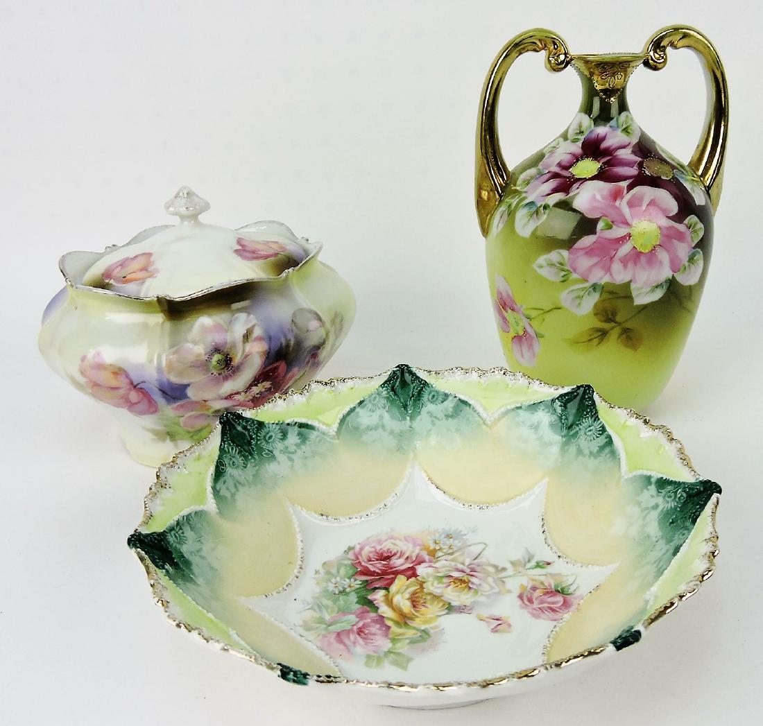 R.S. Prussia floral cracker jar and (1 of 1)