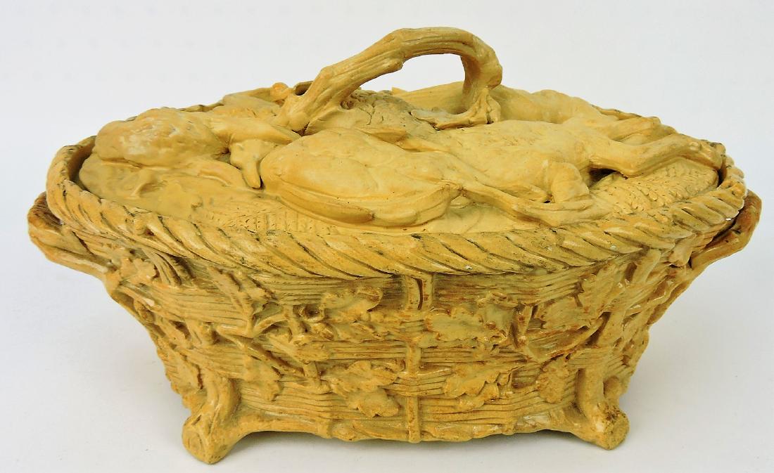 Minton yellow ware basketweave (1 of 2)