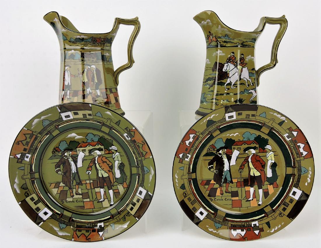 Buffalo Pottery lot of 2 - 7" pitchers (1 of 1)