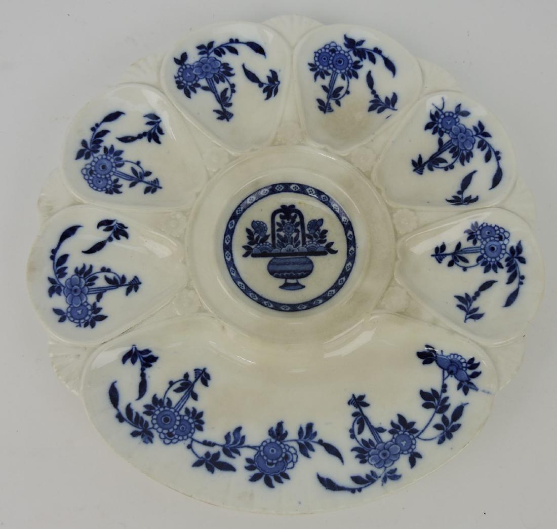 Minton flow blue six well oyster plate (1 of 1)