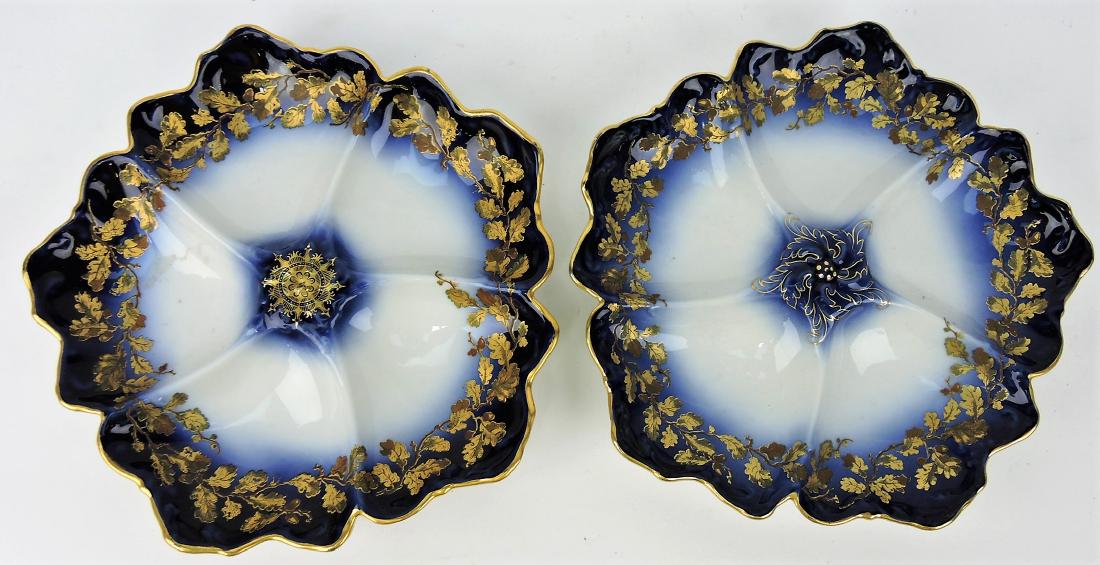 T.V. France pair of cobalt porcelain (1 of 1)