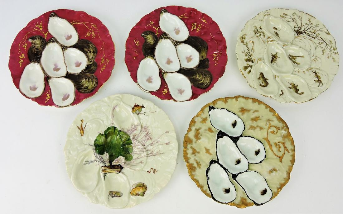 Haviland lot of 5 turkey style oyster (1 of 1)
