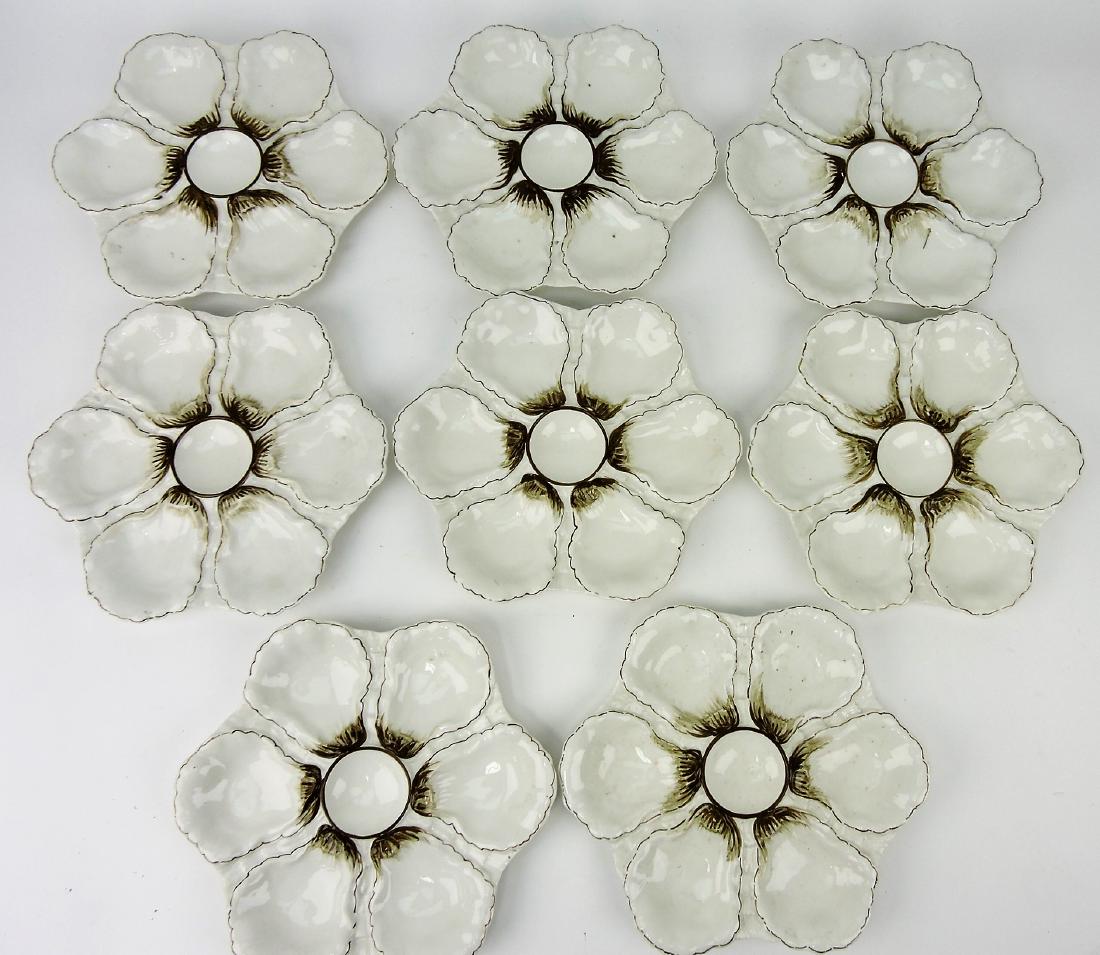 Porcelain set of 8 - 9 3/4" oyster (1 of 1)