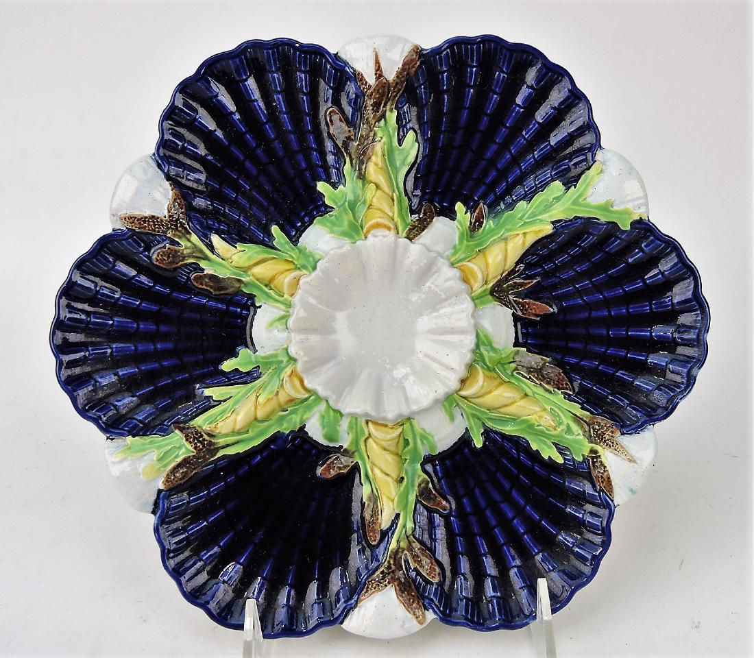 George Jones majolica cobalt 6 well (1 of 1)