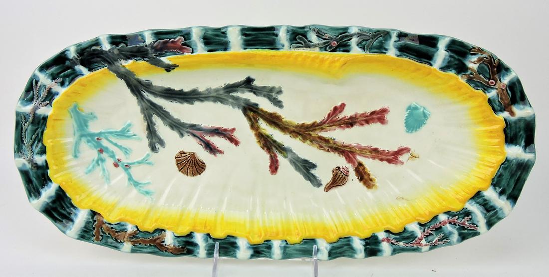 Wedgwood majolica shell, seaweed, (1 of 1)