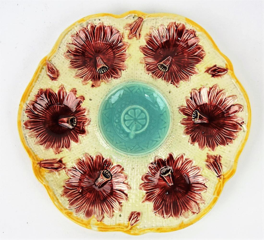 Samuel Lear majolica floral six well (1 of 1)