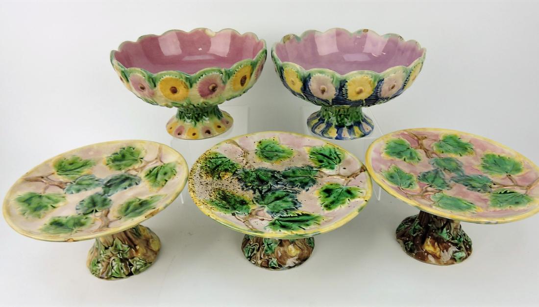 Etruscan Majolica lot of 2 daisy (1 of 1)