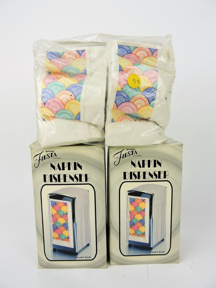 Fiesta Post 86 lot of 2 gray napkin (1 of 1)