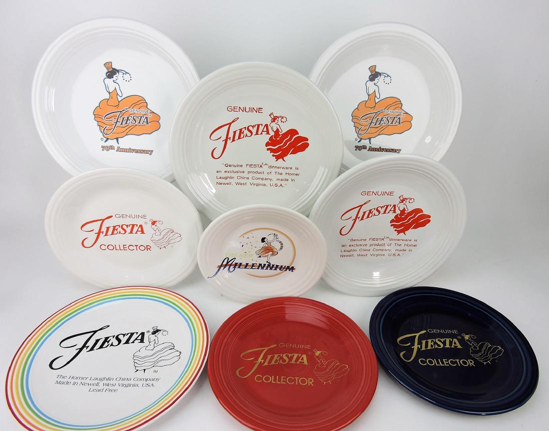 Fiesta Post 86 lot of 9 plates with (1 of 1)