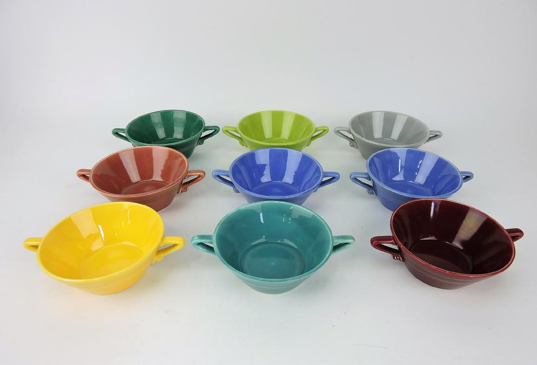 Fiesta Harlequin lot of 9 cream: soups