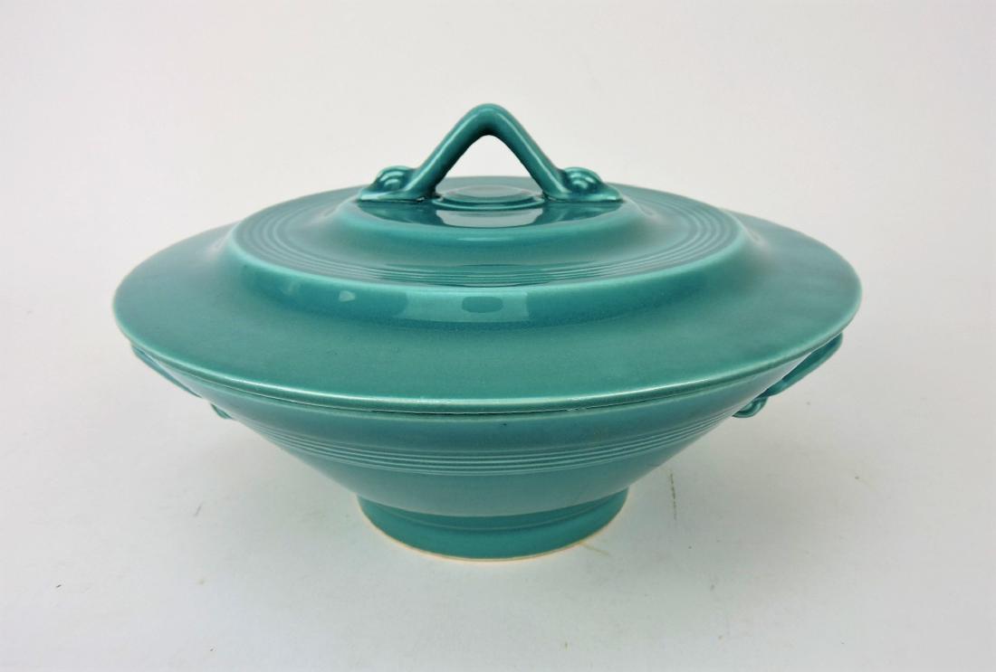 Fiesta Harlequin turquoise casserole (1 of 1)