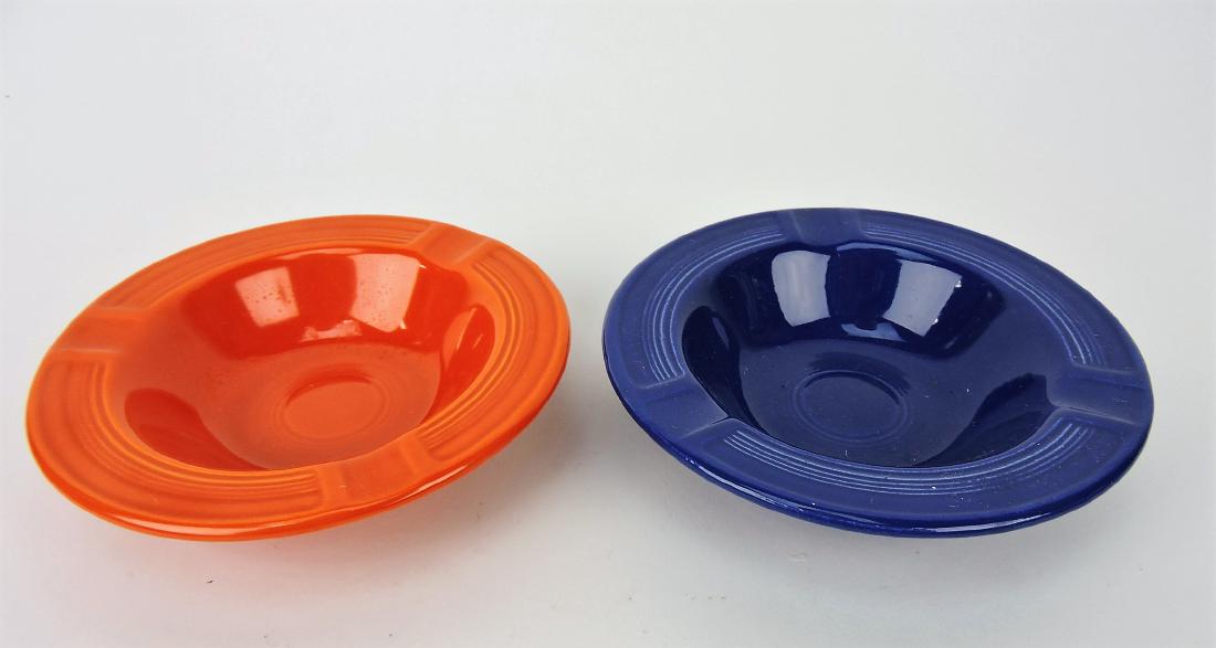 Fiesta ashtray, red & cobalt (nick) (1 of 1)