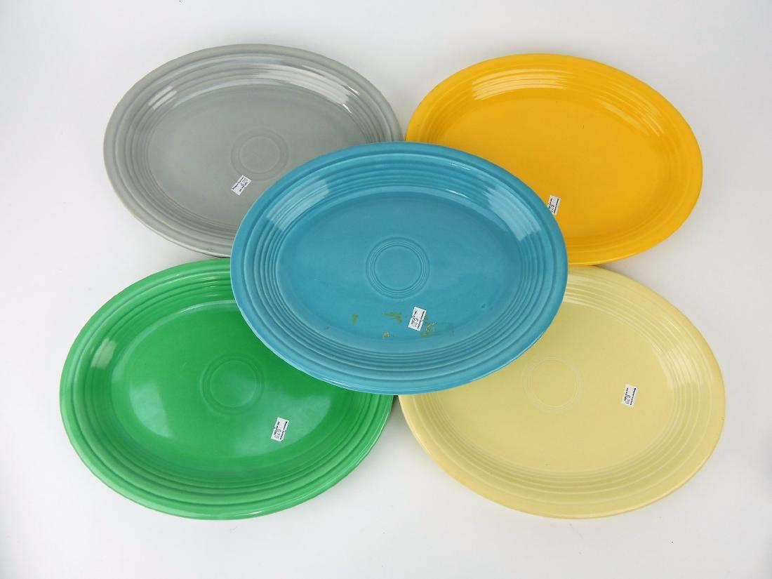 Fiesta platter group; 5 mixed colors (1 of 1)