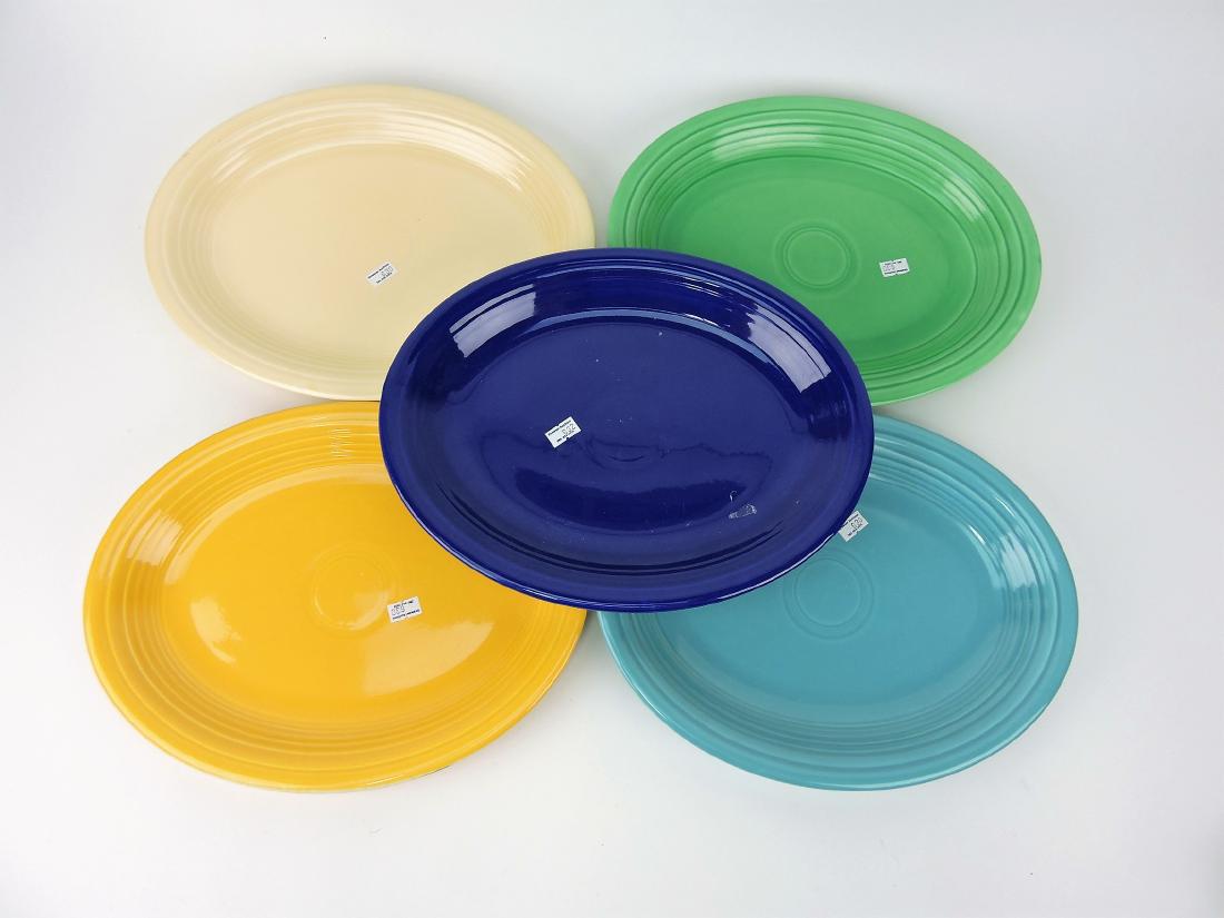 Fiesta platter group; 5 mixed colors (1 of 1)