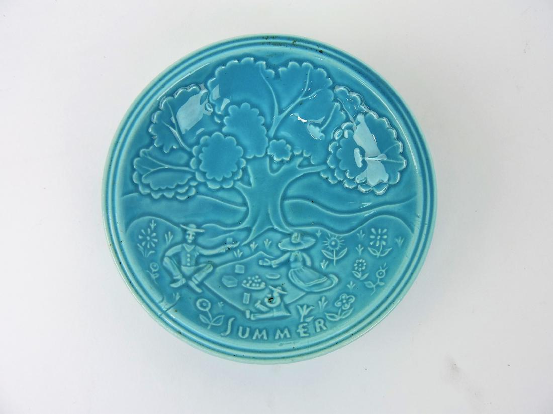 Fiesta World's Fair ashtray, turquoise, (1 of 1)