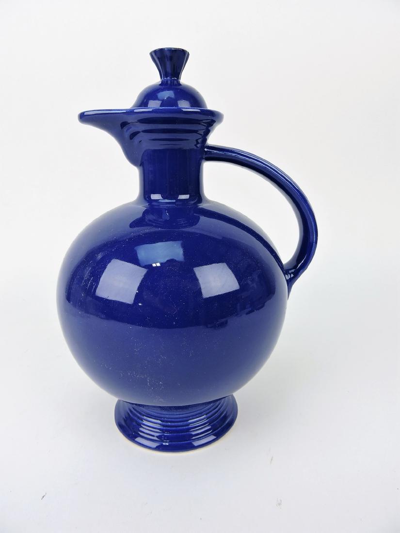 Fiesta water carafe, cobalt, minor nick (1 of 1)