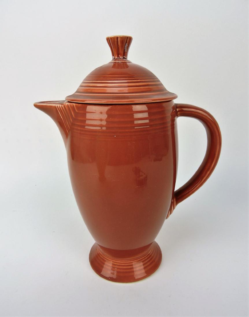 Fiesta coffee pot, rose, nick to (1 of 1)