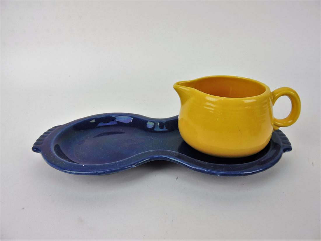 Fiesta cobalt figure 8 tray (nick) and (1 of 1)