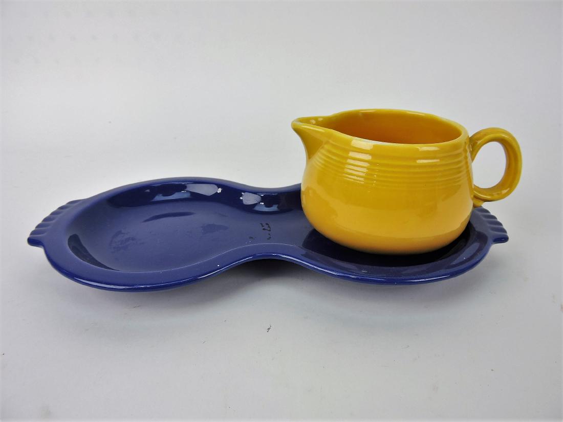 Fiesta cobalt figure 8 tray and yellow (1 of 1)