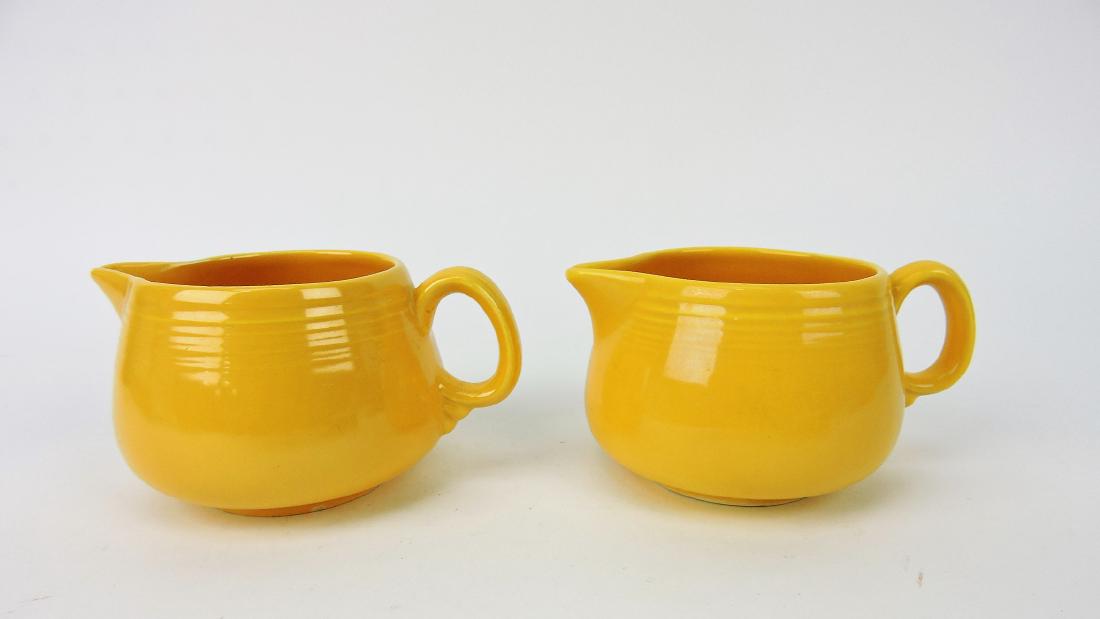 Fiesta lot of 2 yellow individual: creamers