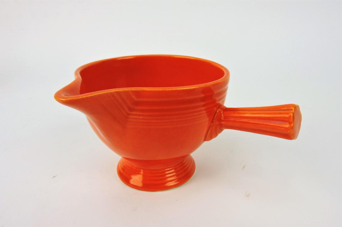 Fiesta red stick handled creamer (1 of 1)