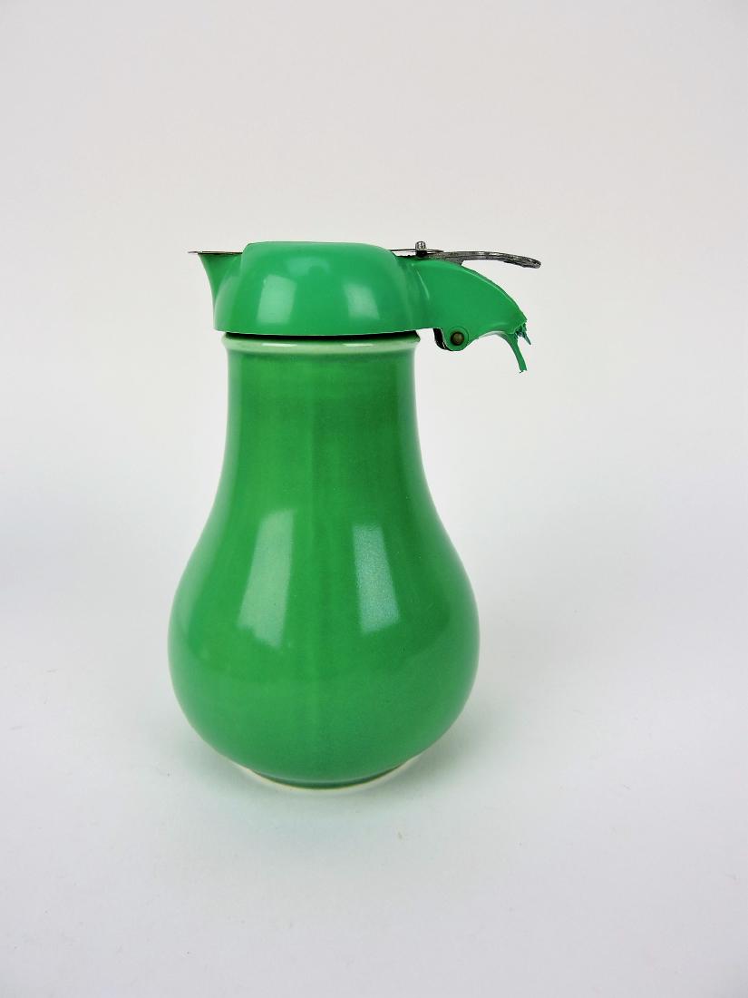 Fiesta syrup pitcher, green, broken (1 of 1)