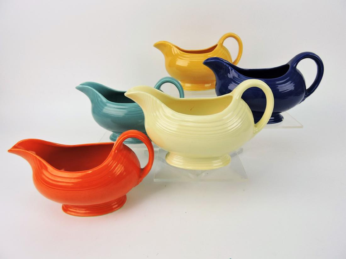 Fiesta sauce boat group; red, (1 of 1)