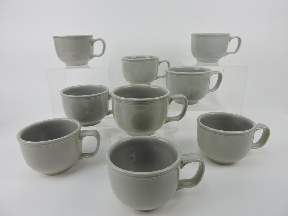 Fiesta Post 86 lot of 9 gray jumbo: cups