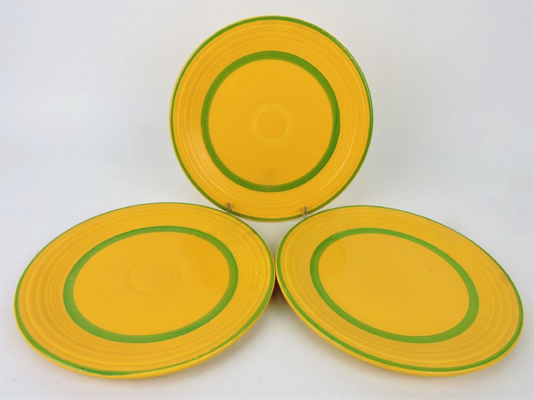 Fiesta lot of 3 - 9" plates with (1 of 1)