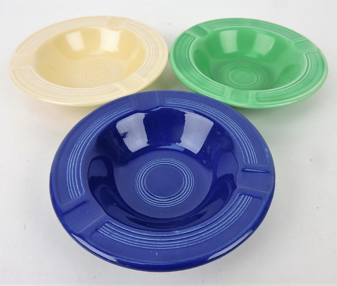 Fiesta ashtrays, cobalt, ivory, (1 of 1)