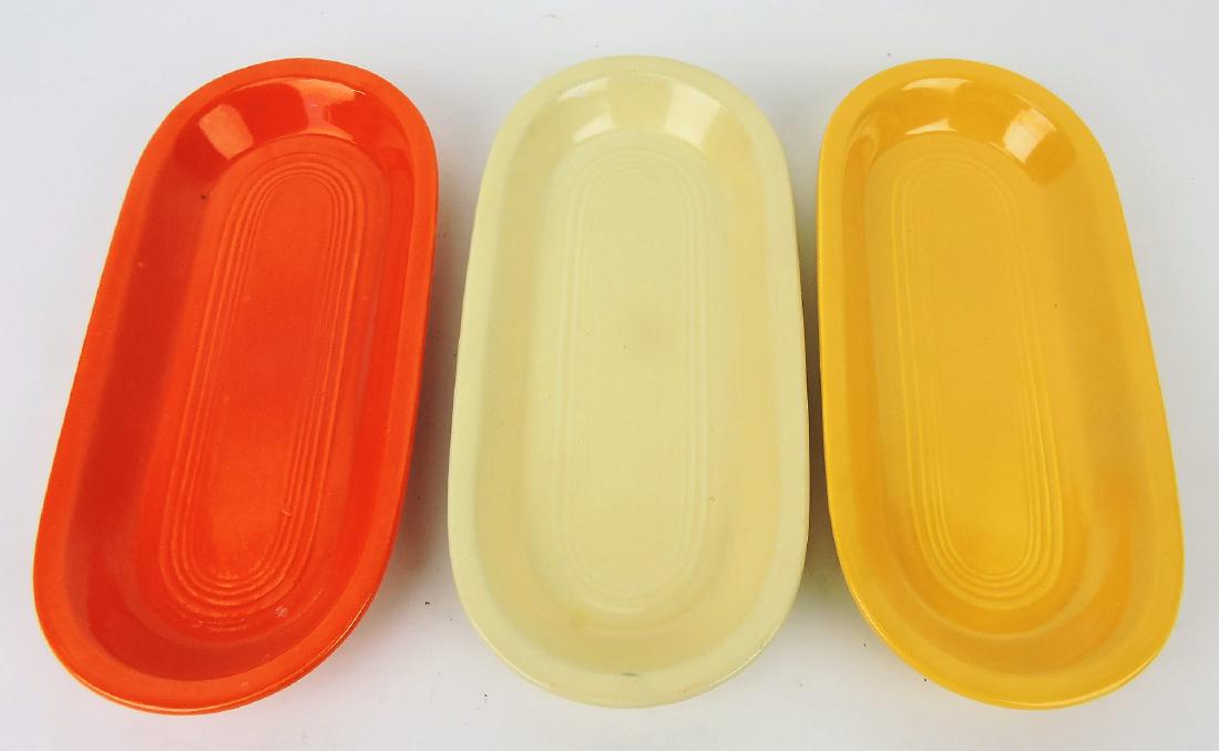 Fiesta utility tray group, red, ivory (chip), (1 of 1)